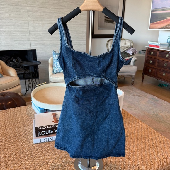 Zara Dresses & Skirts - Zara Dark Blue Denim Mini Dress